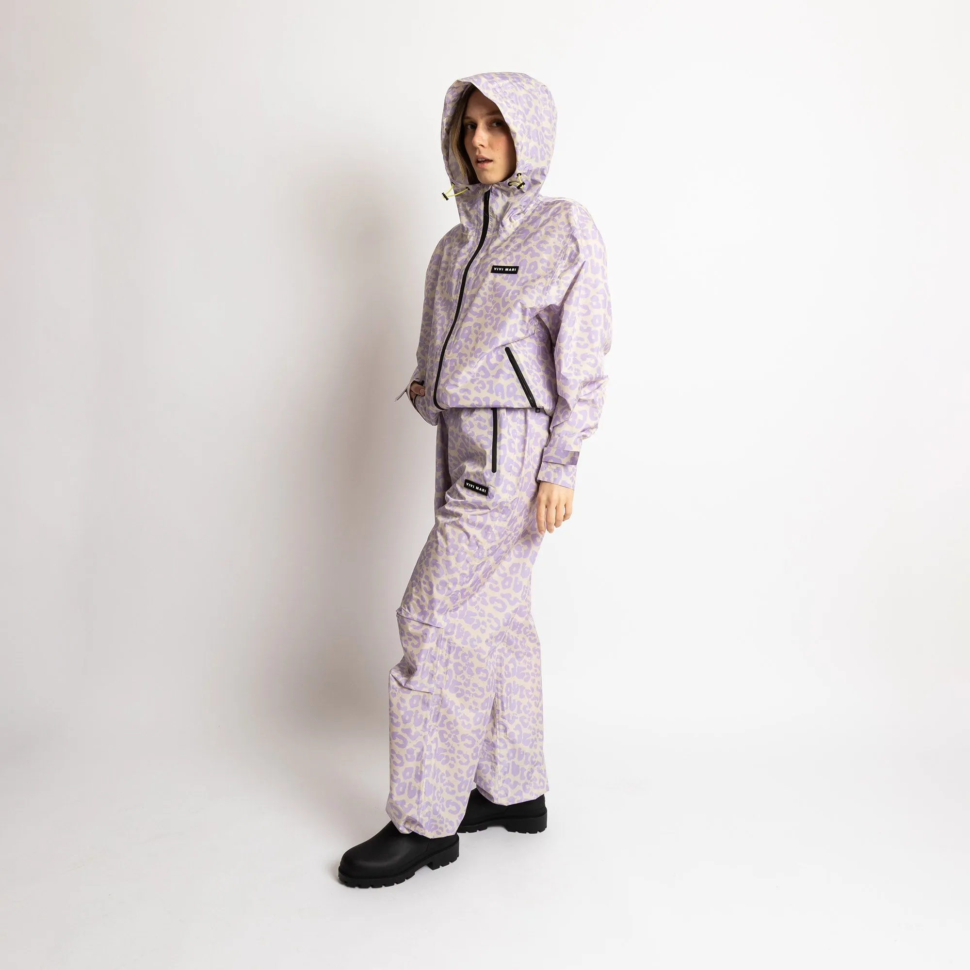 Rain Pants leo splashes lavender/grey