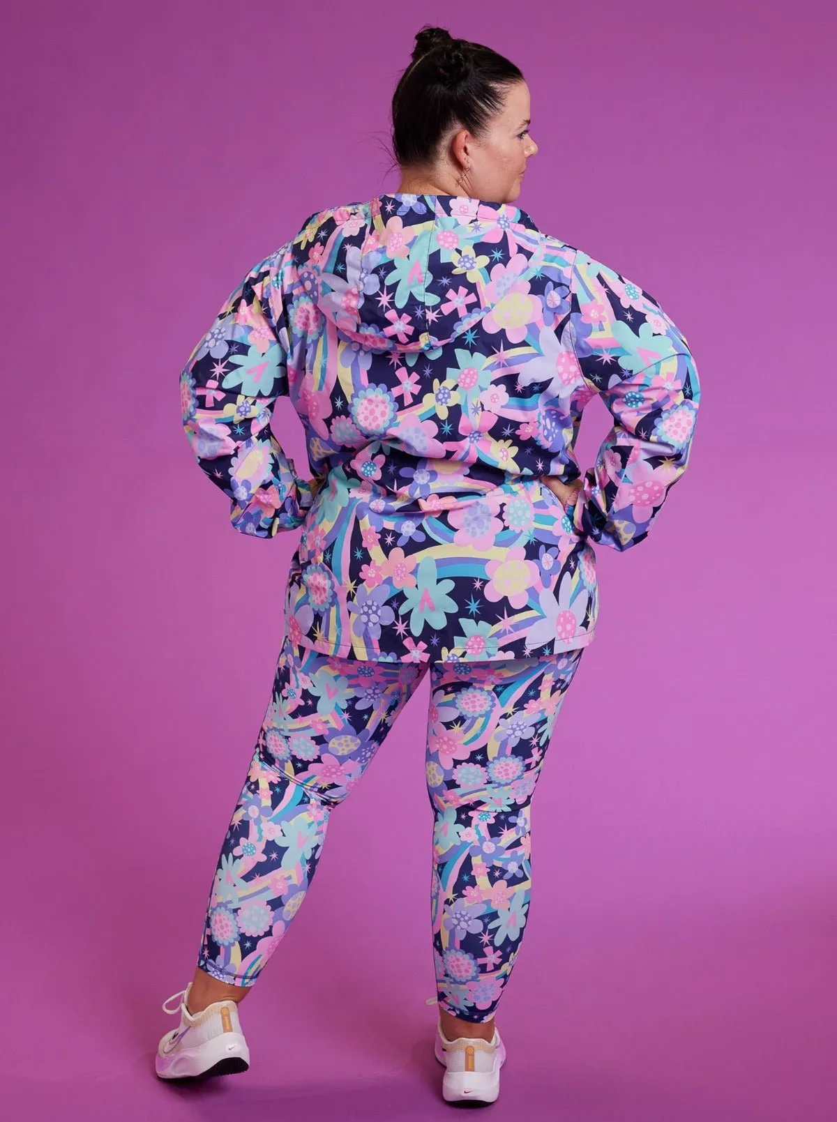 Rainbow Bouquet Raincoat - Adults