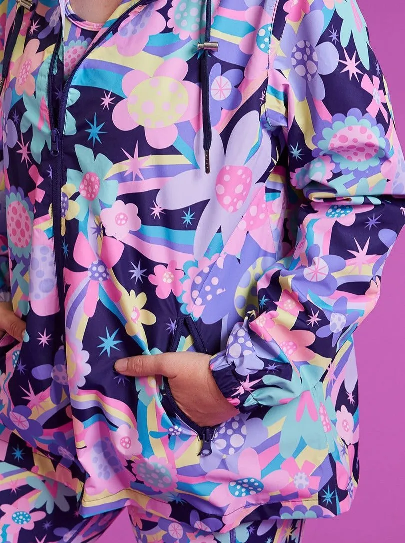Rainbow Bouquet Raincoat - Adults