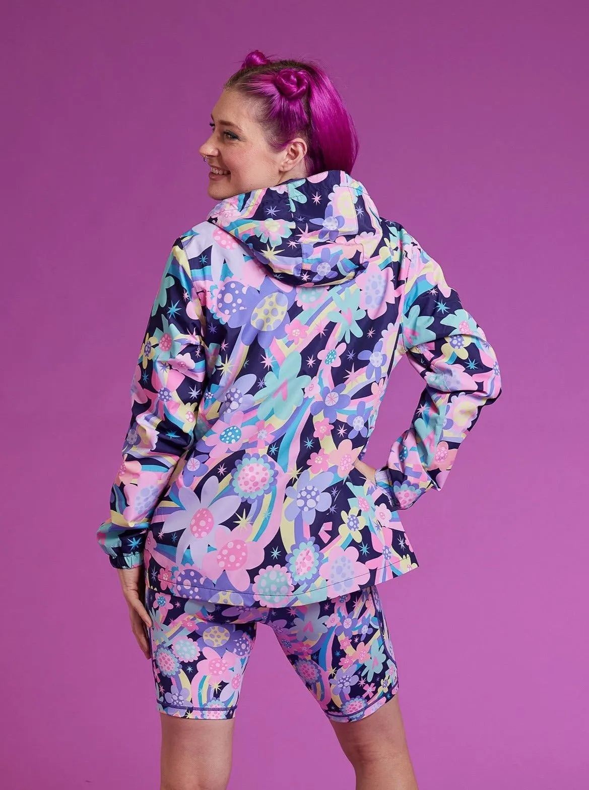 Rainbow Bouquet Raincoat - Adults