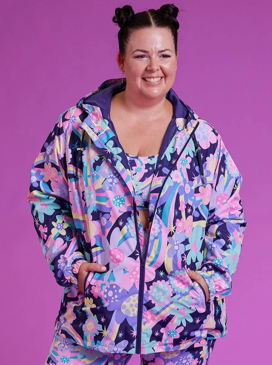 Rainbow Bouquet Raincoat - Adults
