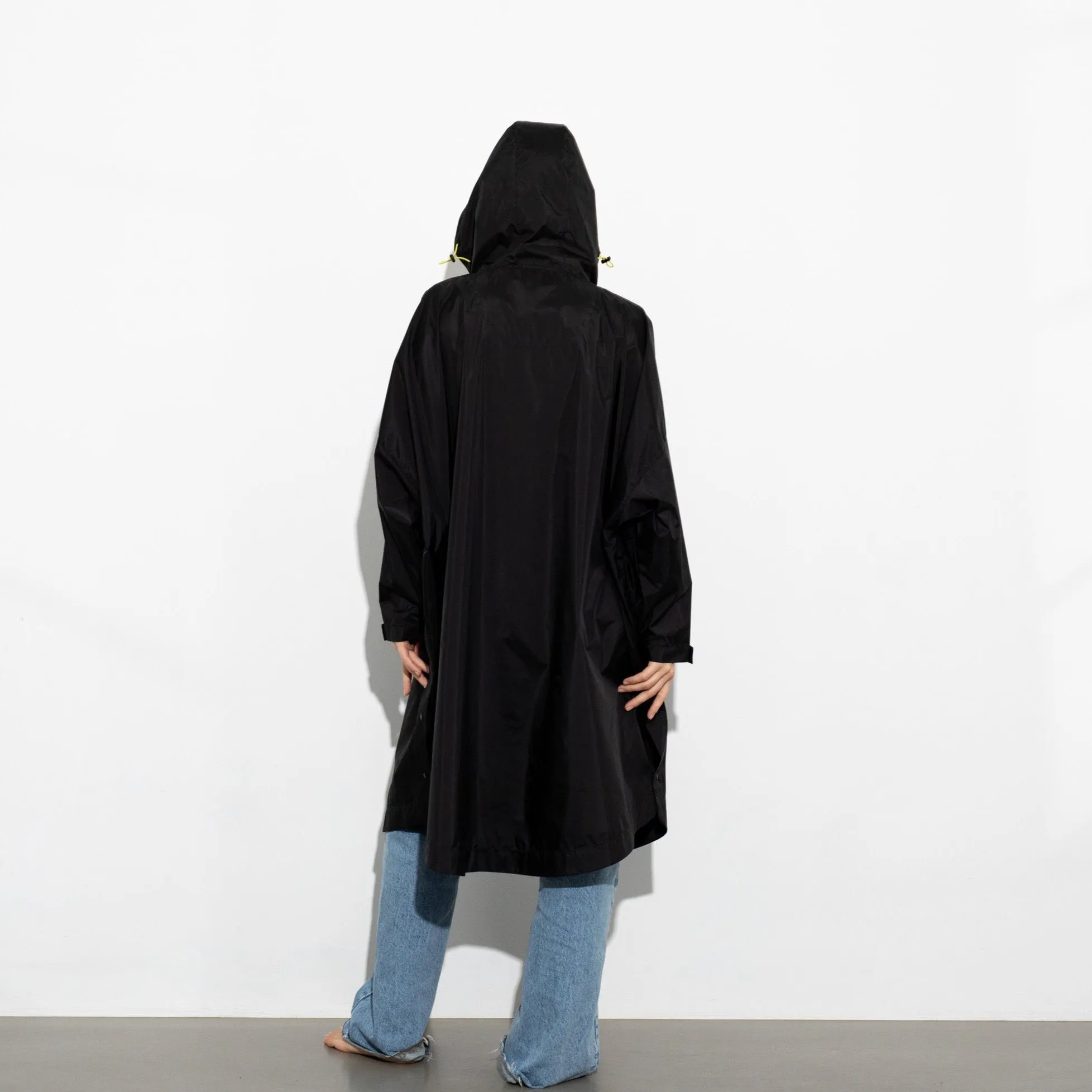 Raincoat solid black