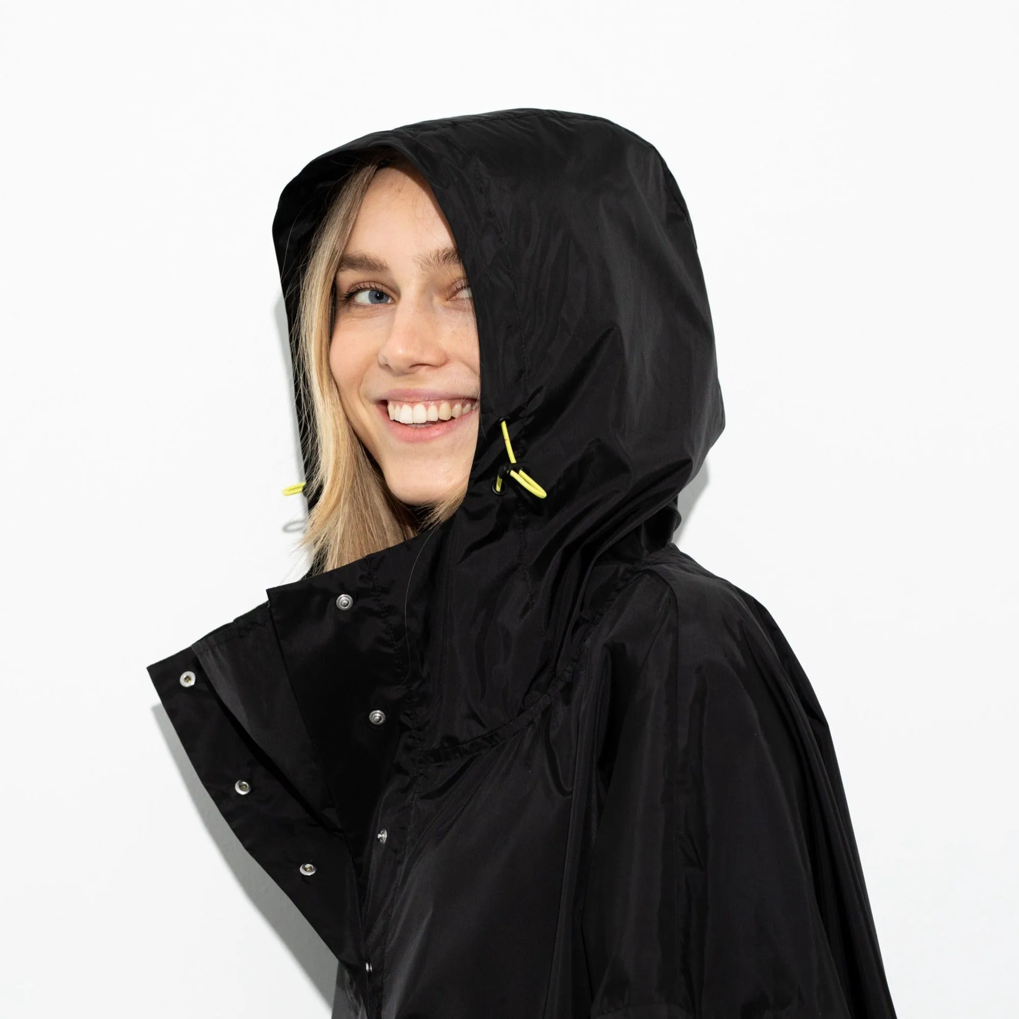Raincoat solid black
