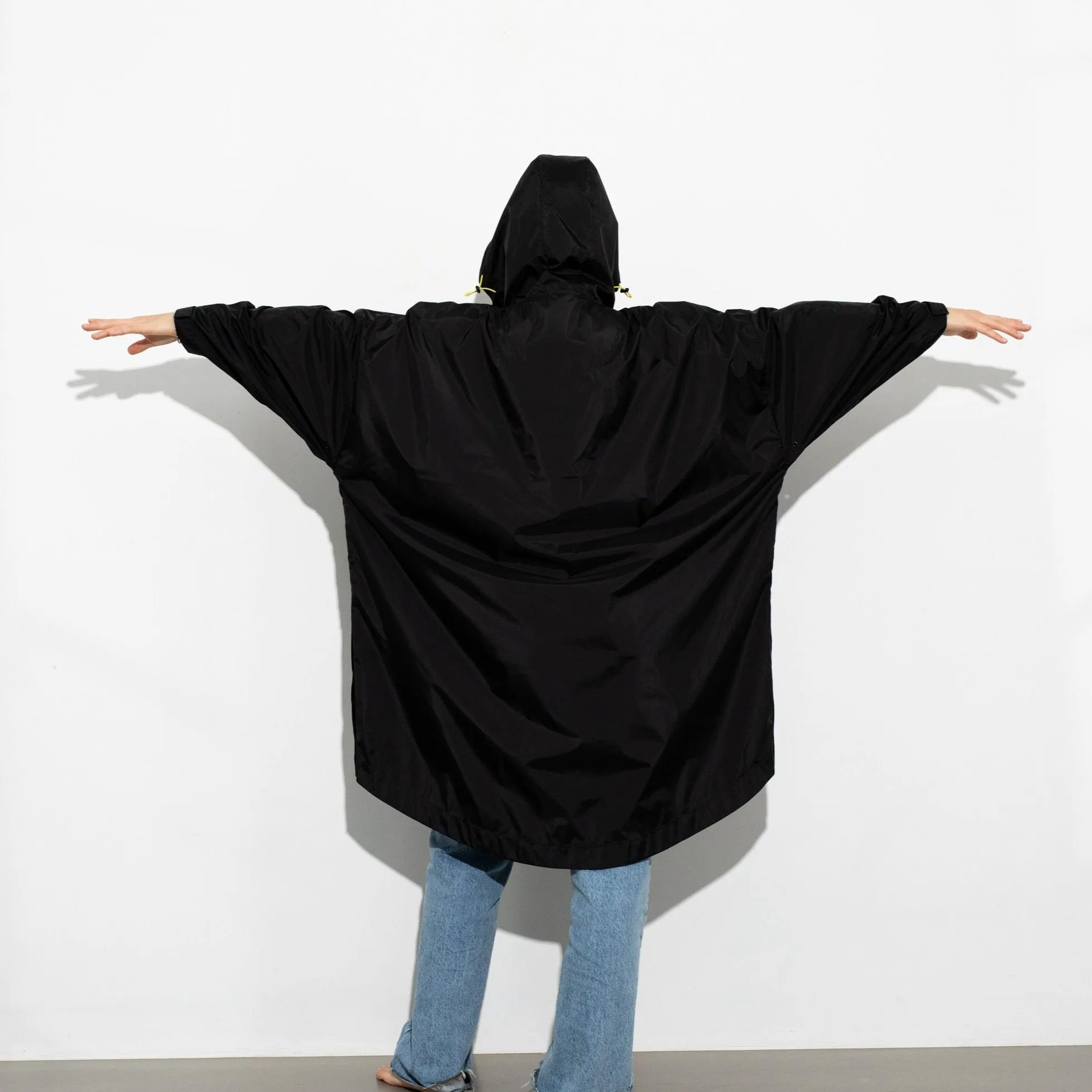 Raincoat solid black