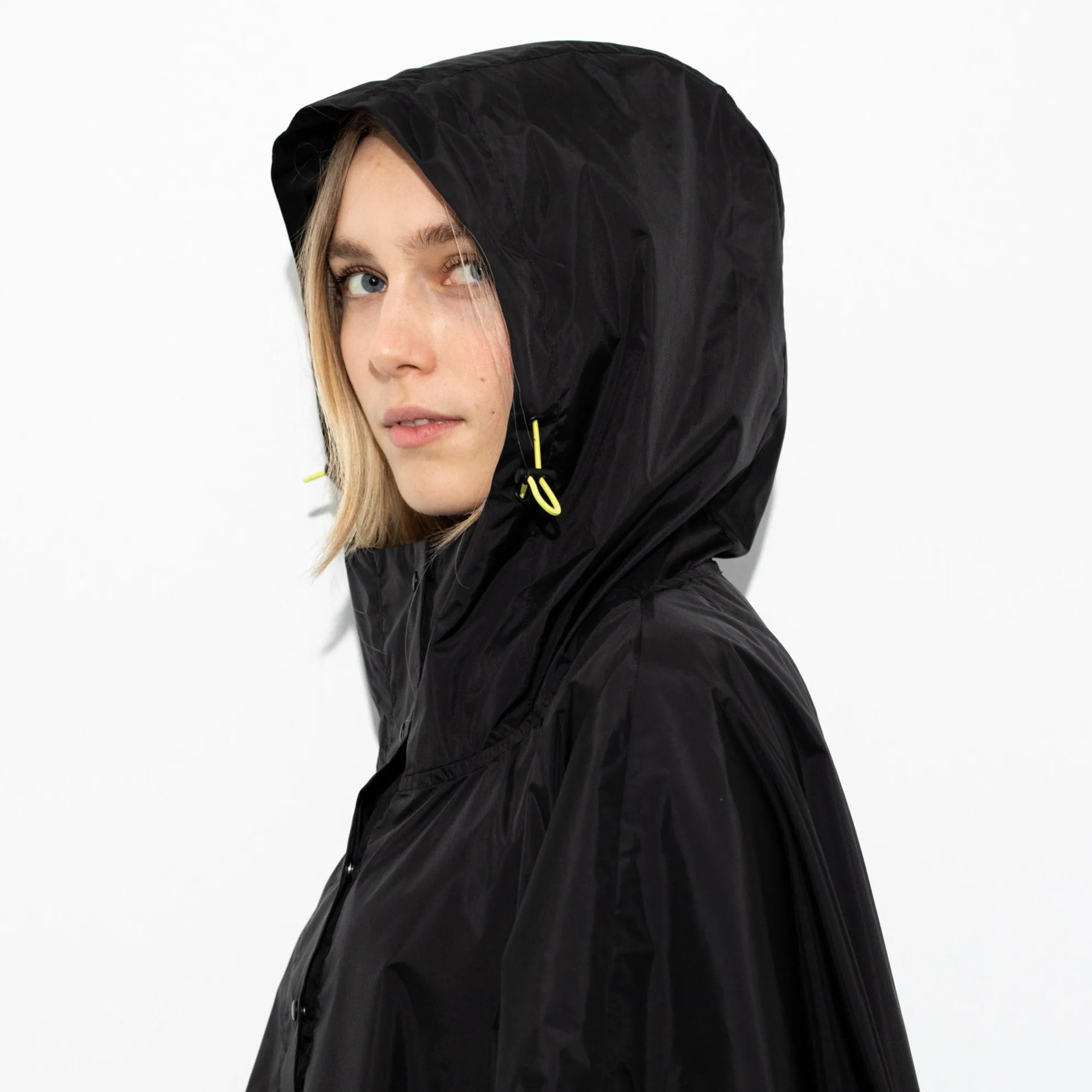Raincoat solid black