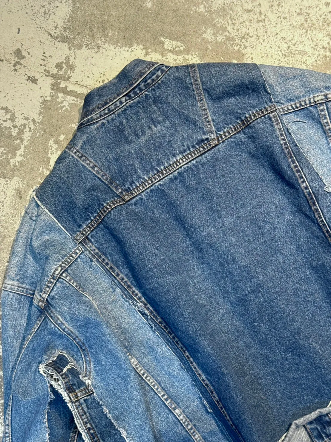 RE-030-03 / rebuild kimono denim jacket【C】