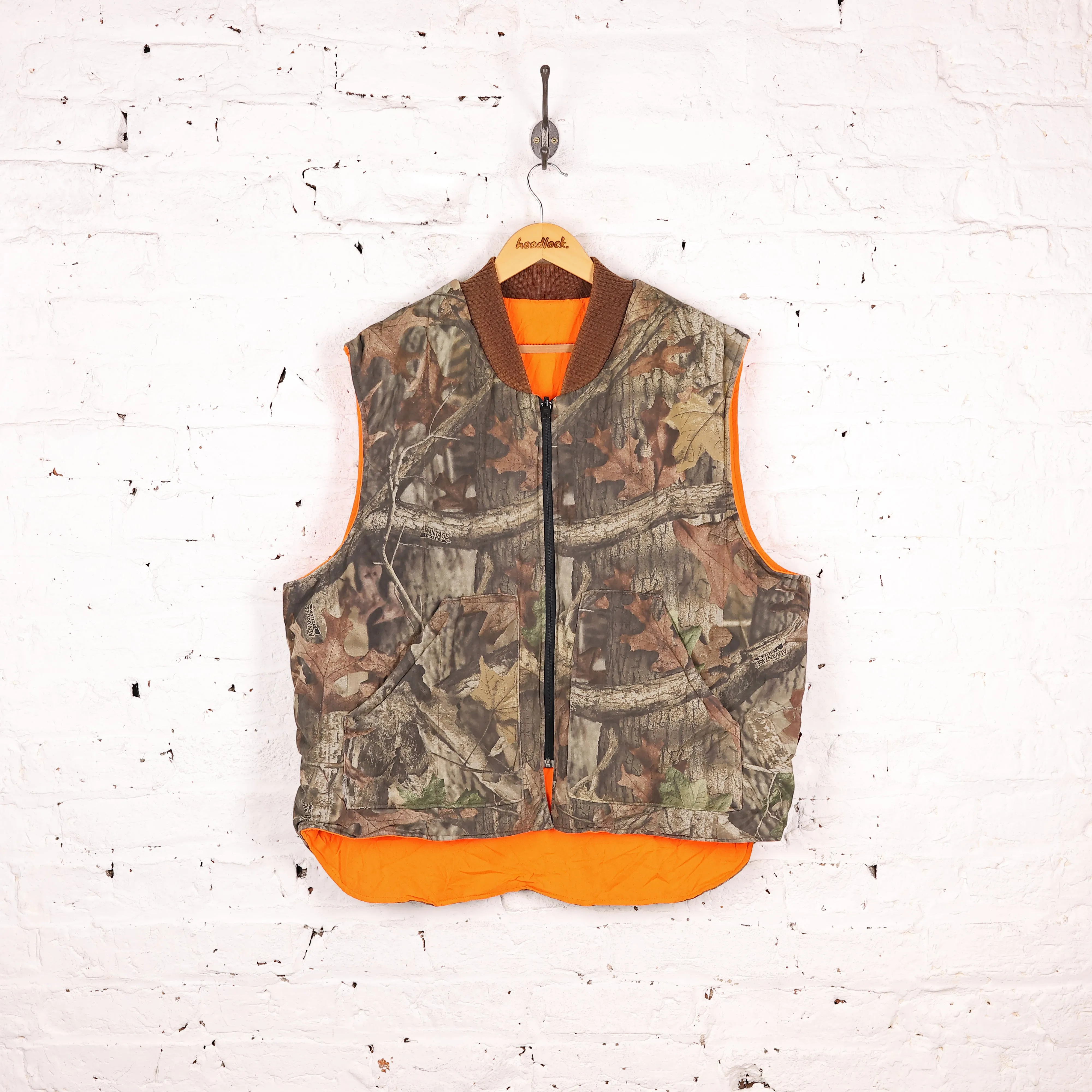 Real Tree Camouflage Gilet Bodywarmer Jacket - Green - XL