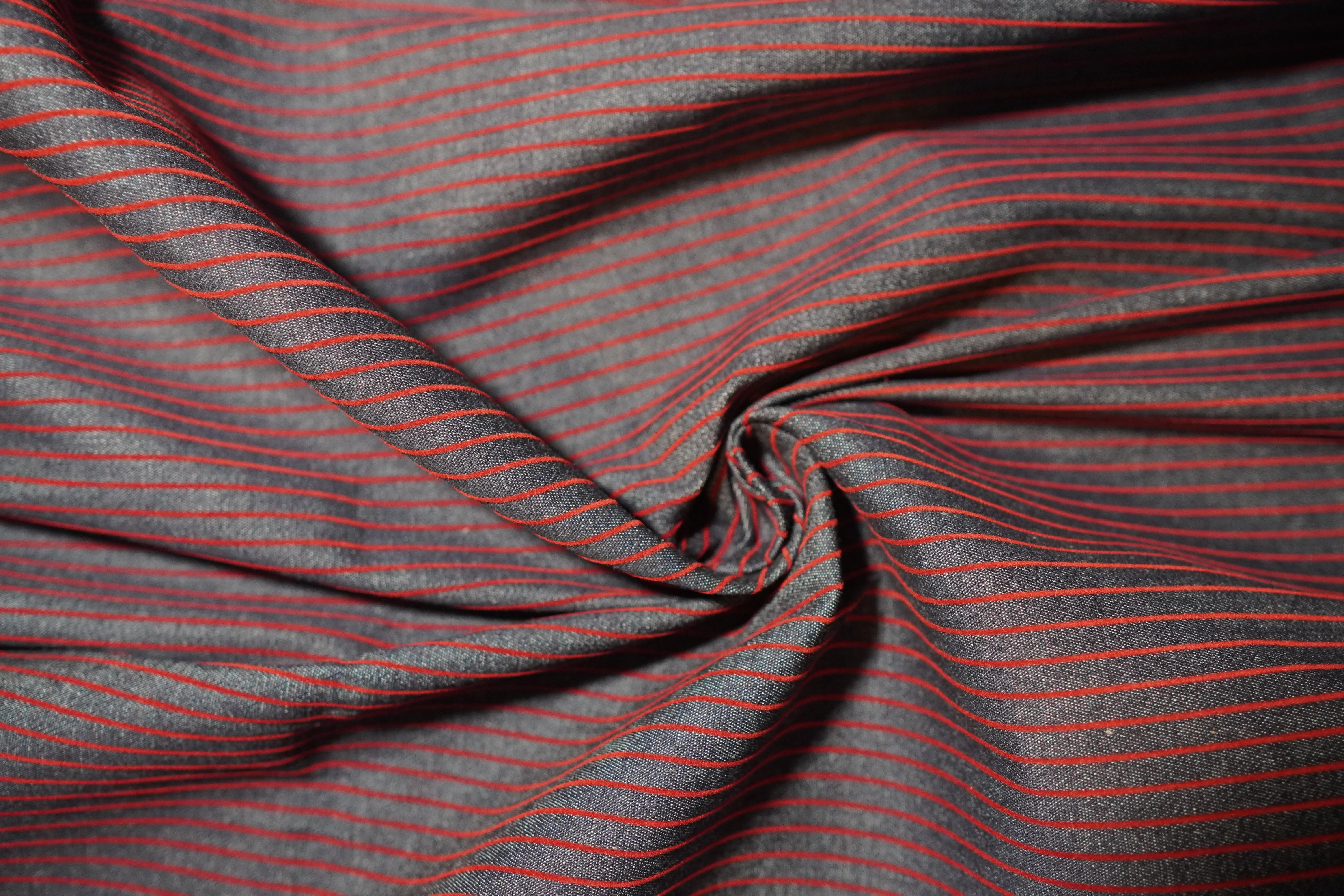 Red Thing Stripped Denim