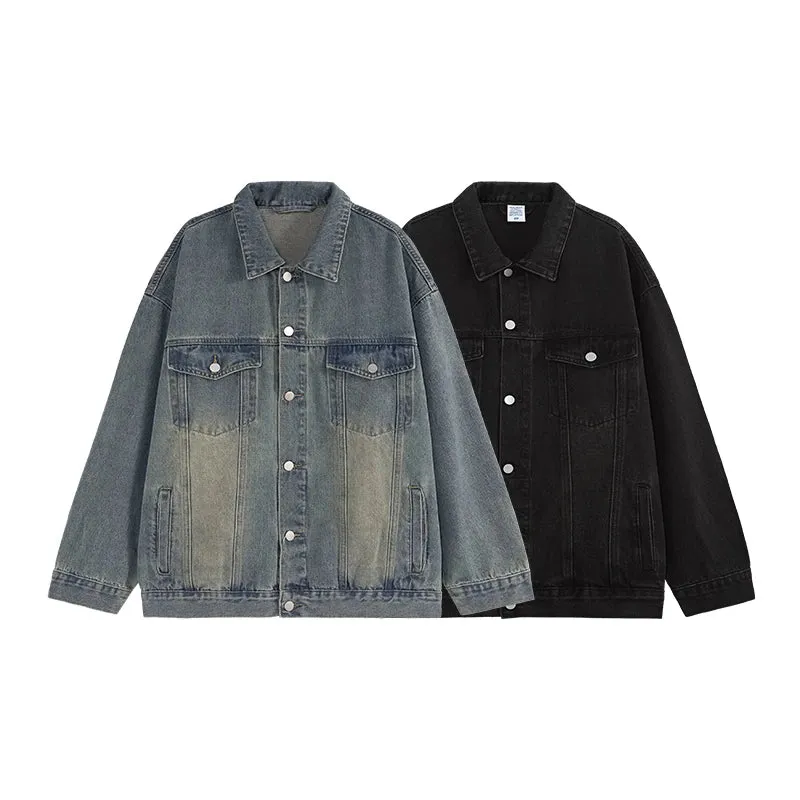 Retro Washed Denim American Jacket