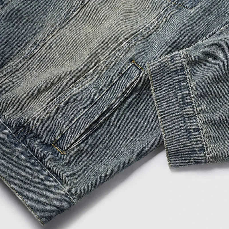 Retro Washed Denim American Jacket