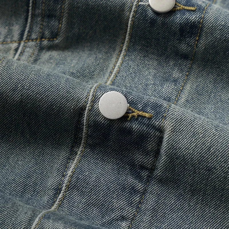 Retro Washed Denim American Jacket