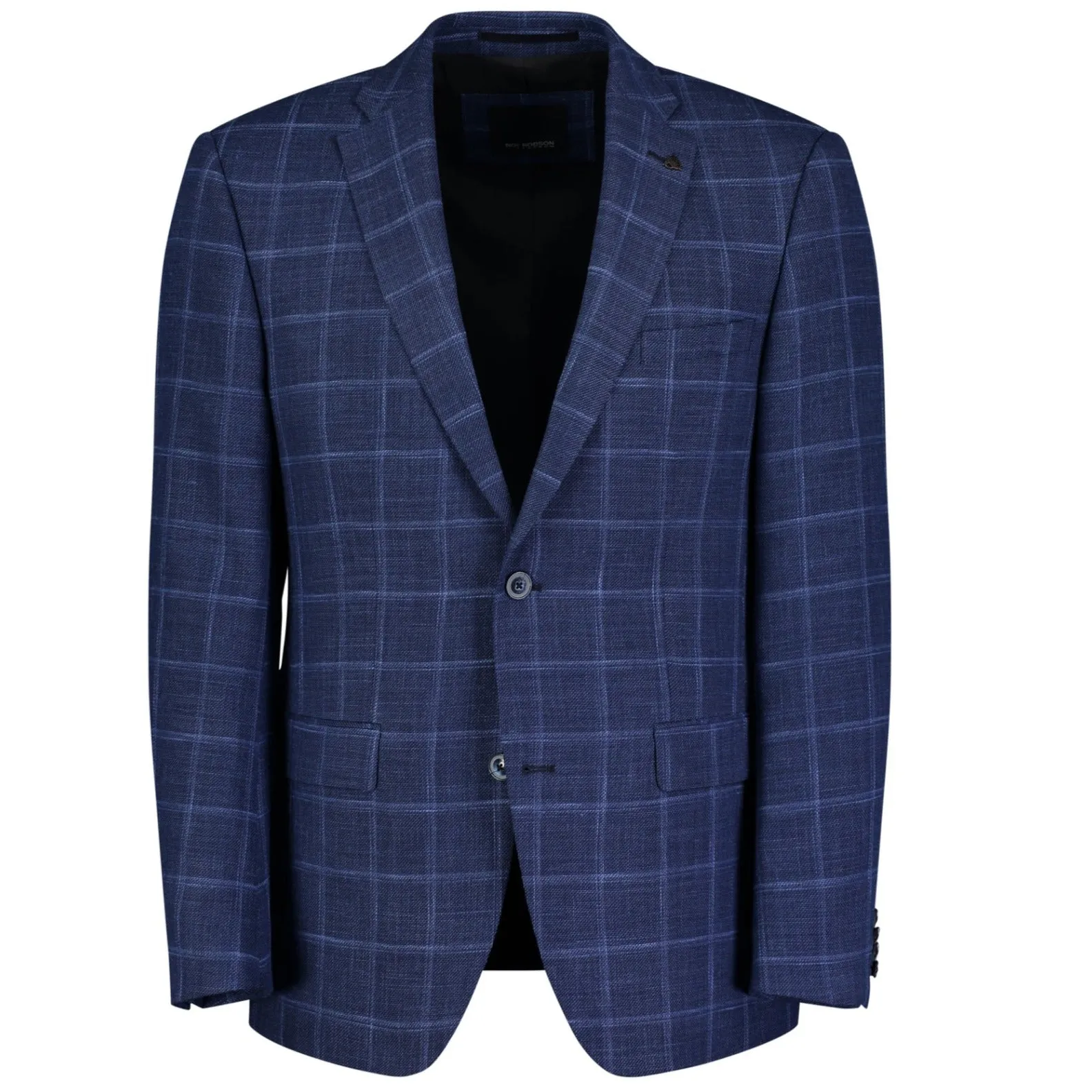 Roy Robson Regular Fit Summer Check Jacket - Navy