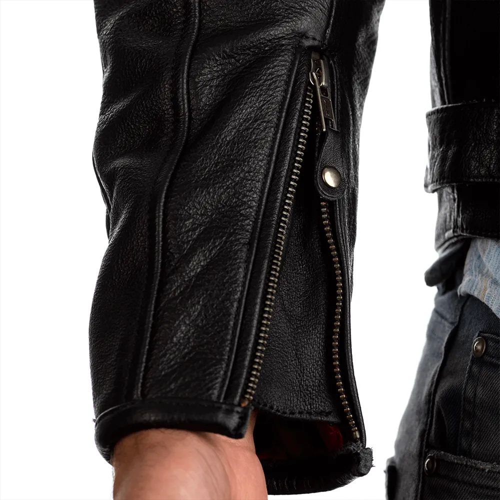 RST MATLOCK CE LEATHER JACKET [BLACK]