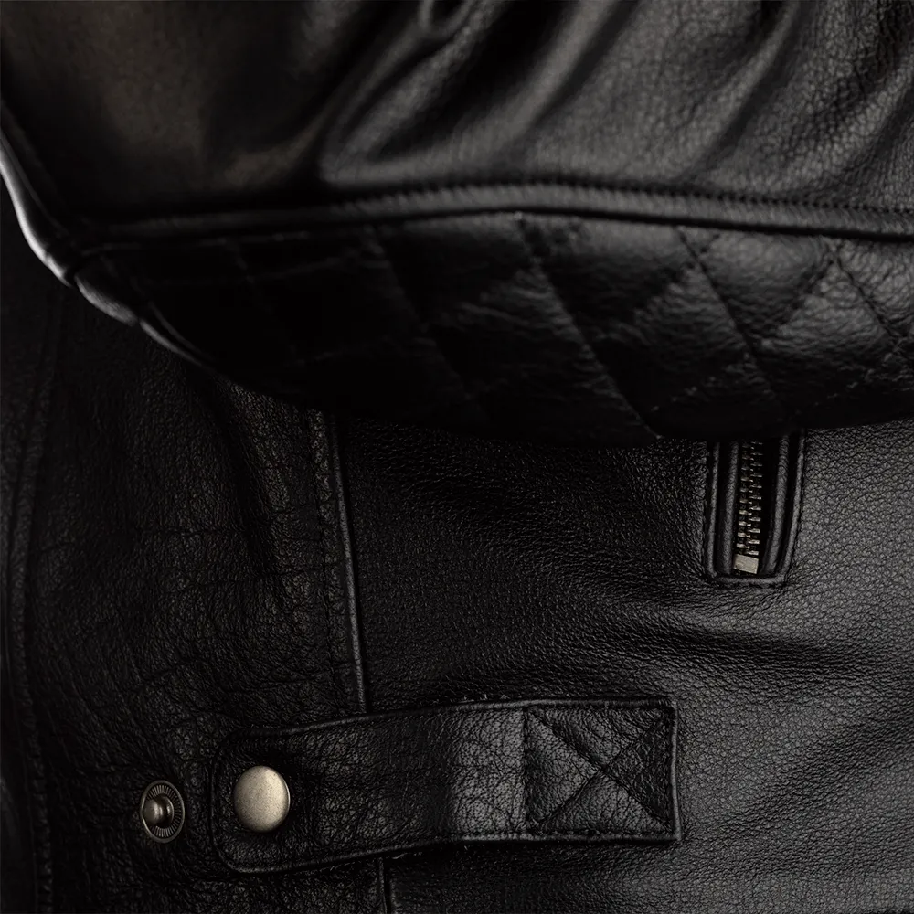RST MATLOCK CE LEATHER JACKET [BLACK]