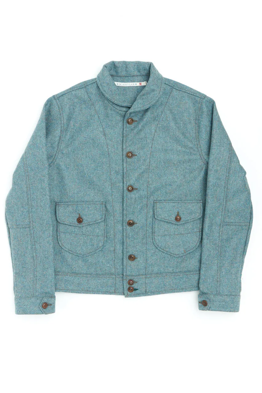 Scarti Lab Cossack Jacket 707-SE430 Melton Wool Sky