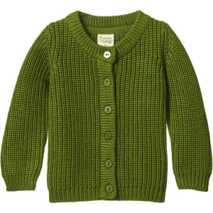 Scout Cardigan - Leaf Chunky Knit