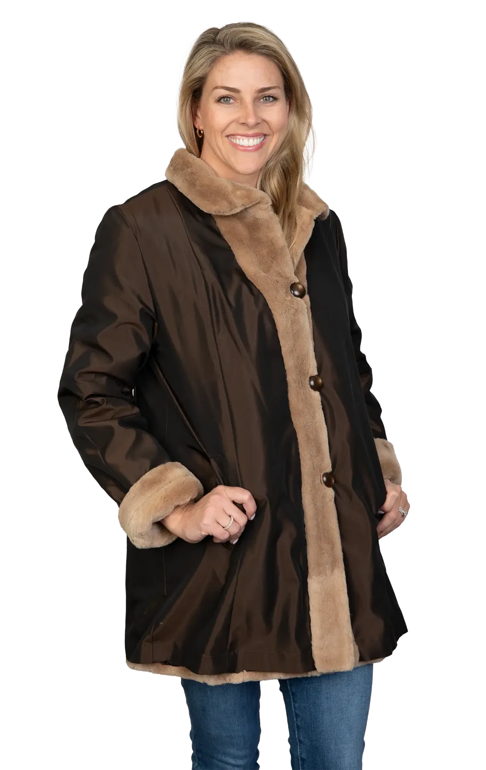 Sheared & Reversible Raincoats