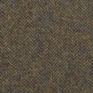Shetland Forest Green Herringbone Tweed