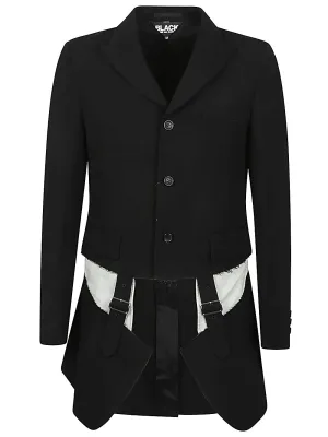 Single-breasted wool jacket