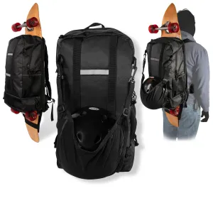 Skateboard Backpack | Board Blazers Backpack - Perfect for Longboards and Electric Skateboards