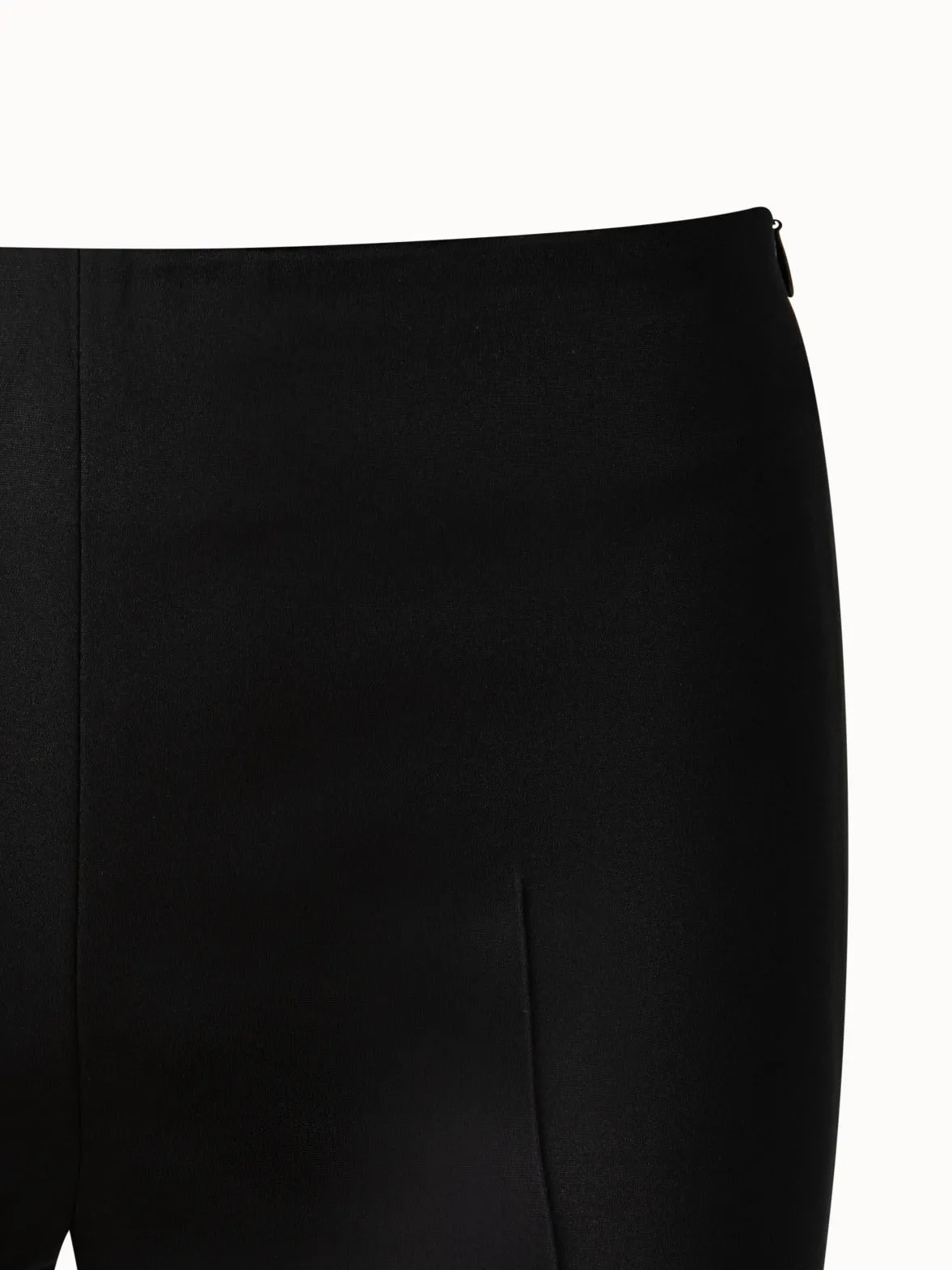 Slim Silk Stretch Crêpe Pants