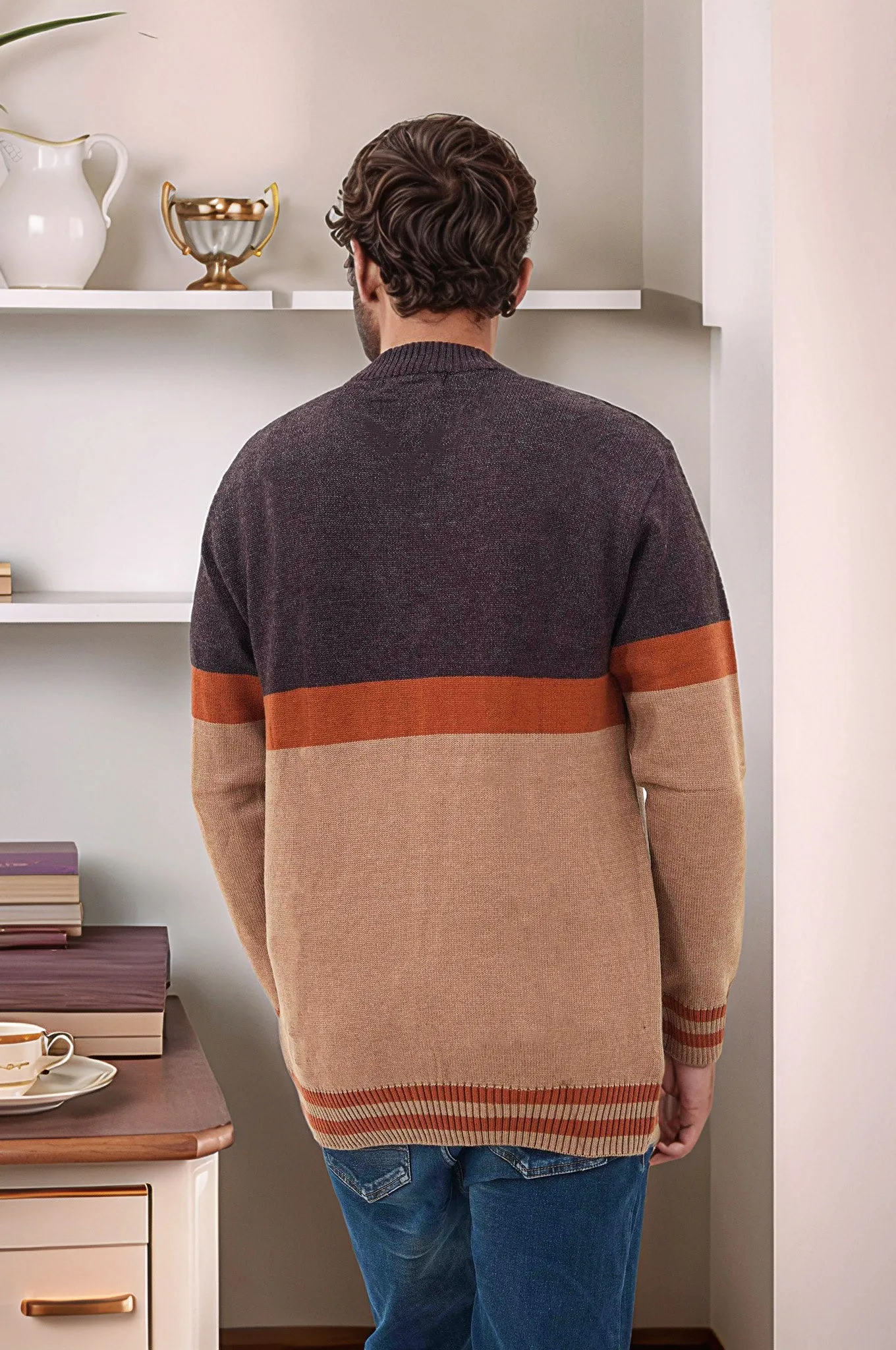 Soft Acrylic Wool Round Neck Sweater