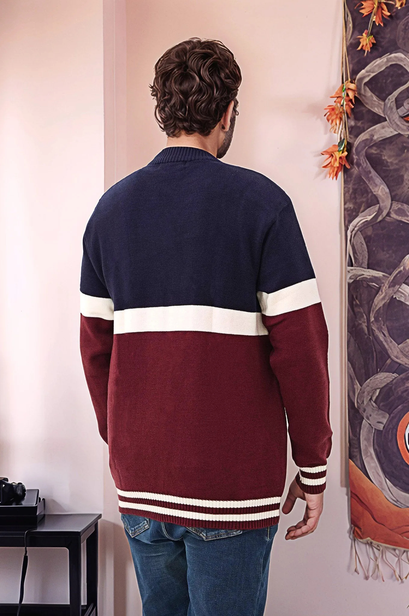Soft Acrylic Wool Round Neck Sweater