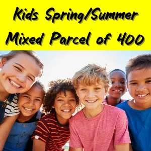 SPRING/ SUMMER SAMPLE MIX, WHOLESALE KIDS CLOTHES PARCEL OF 400 ITEMS