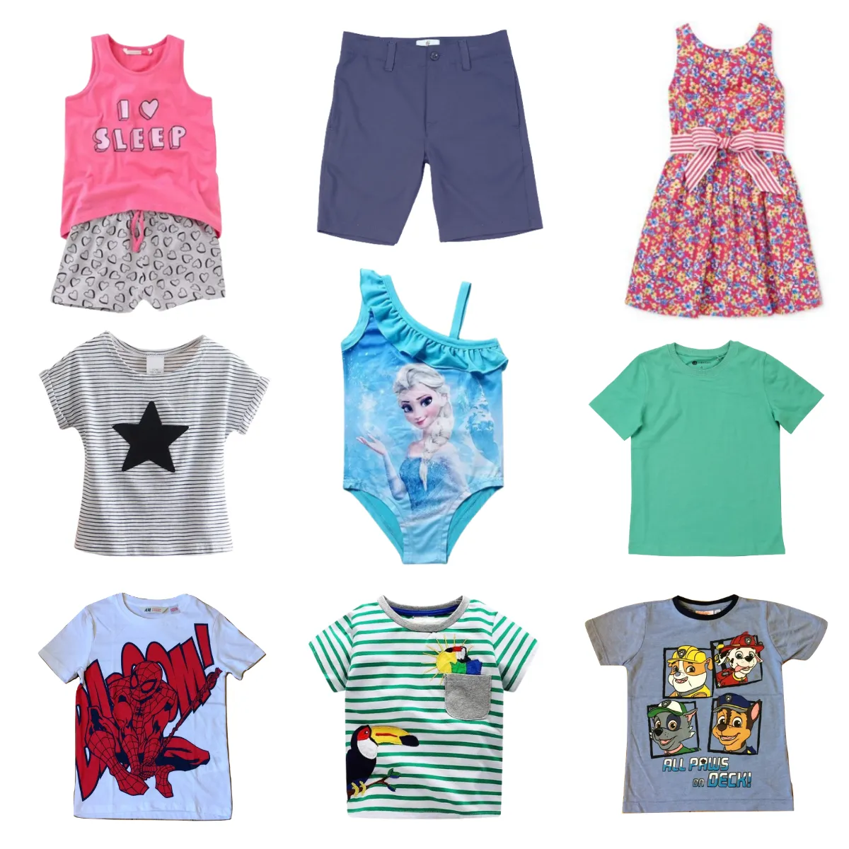 SPRING/ SUMMER SAMPLE MIX, WHOLESALE KIDS CLOTHES PARCEL OF 400 ITEMS