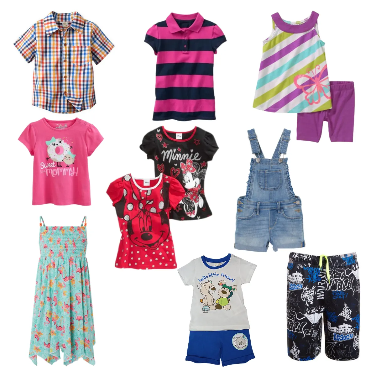 SPRING/ SUMMER SAMPLE MIX, WHOLESALE KIDS CLOTHES PARCEL OF 400 ITEMS