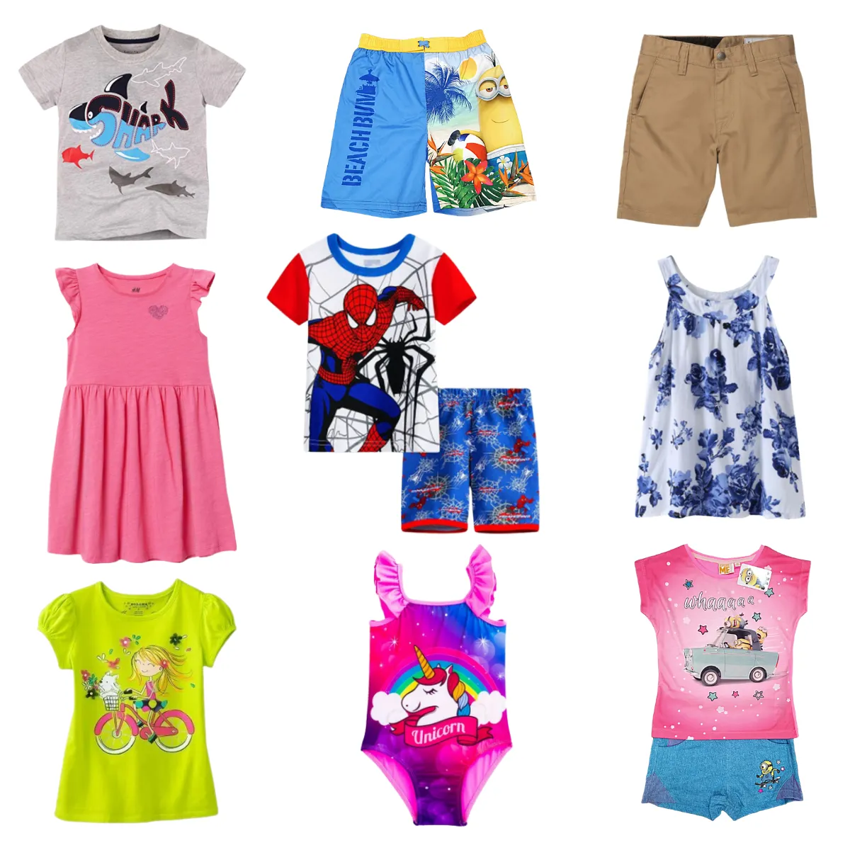SPRING/ SUMMER SAMPLE MIX, WHOLESALE KIDS CLOTHES PARCEL OF 400 ITEMS