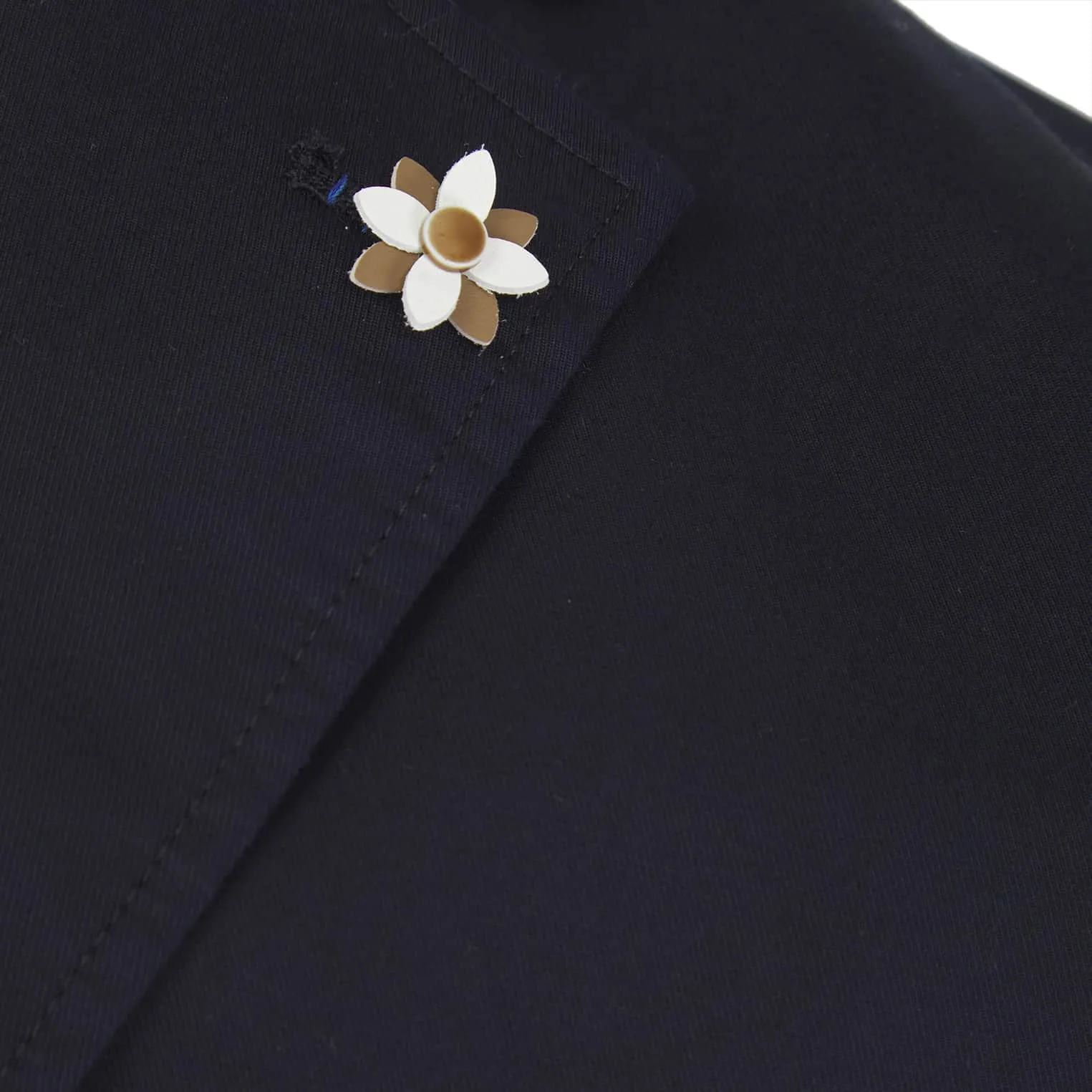 SSEINSE FLORAL LAPEL LINEN FITTED BLAZER