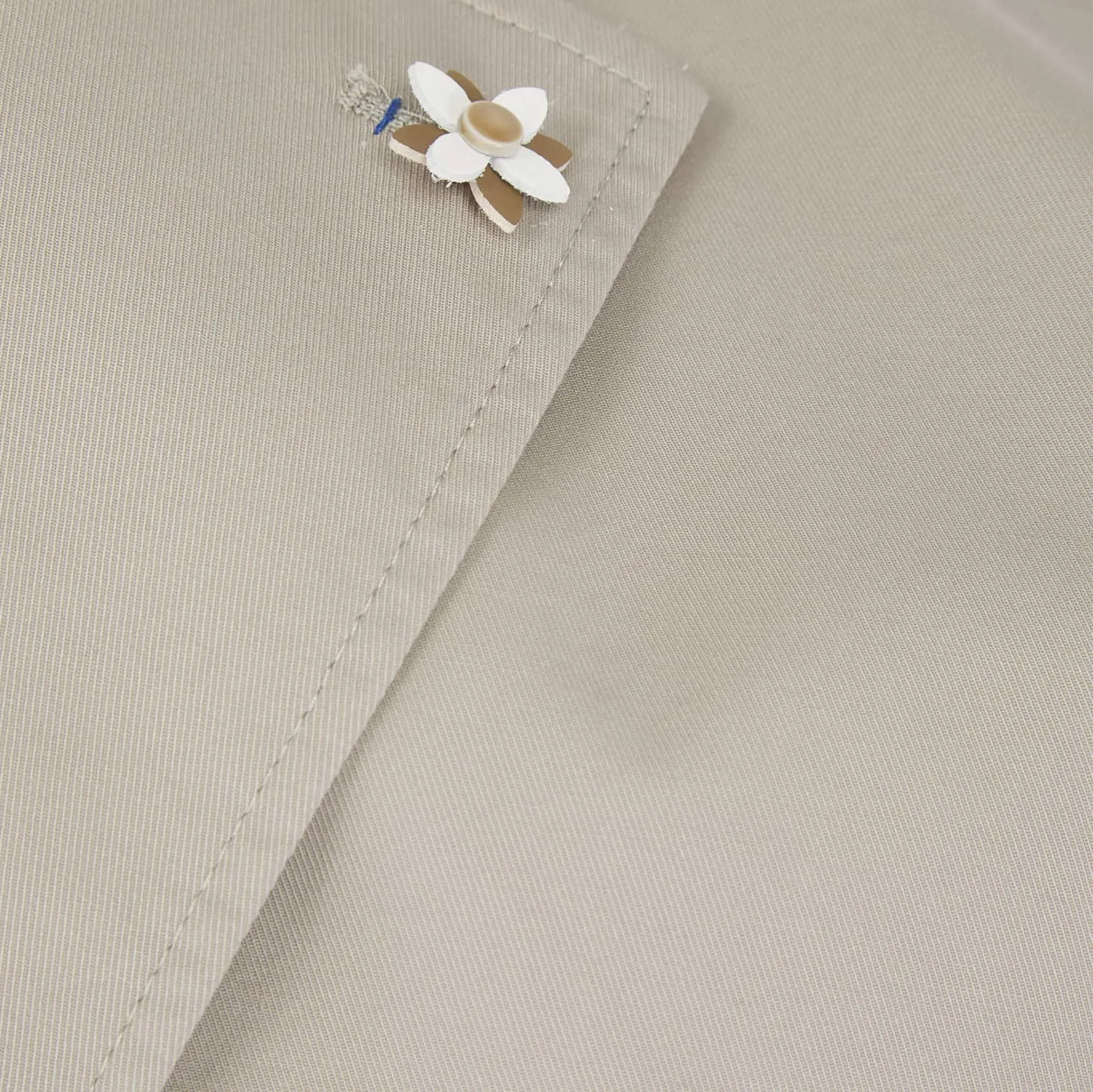 SSEINSE FLORAL LAPEL LINEN FITTED BLAZER