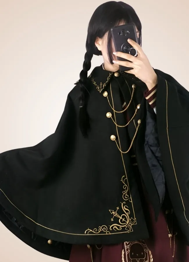 Steampunk Woolen Cloak