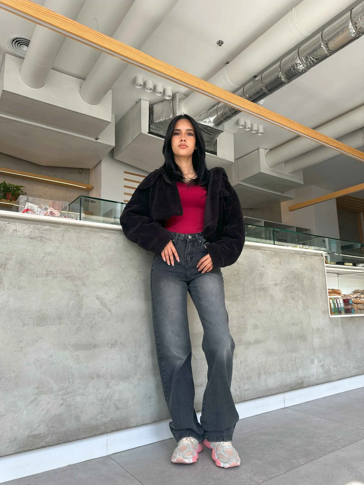 Straight Leg - Faded Grey Jeans.