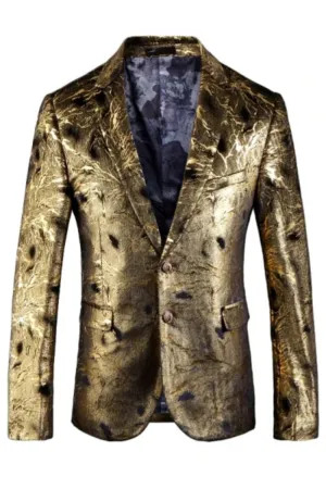Stylish Sparkly Slim Fit Blazers For Men