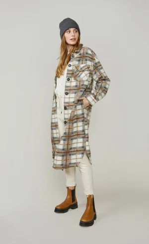 Summum Long Checked Jacket