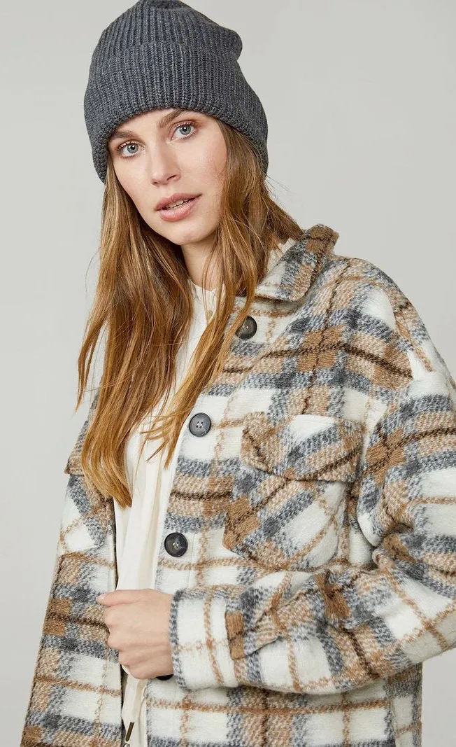 Summum Long Checked Jacket