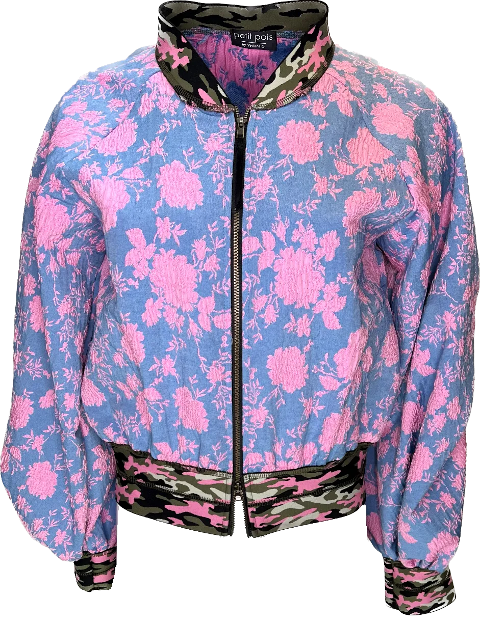 Tapestry Jacquard Bomber Jacket