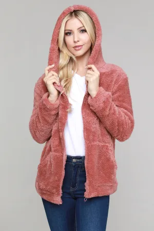 Teddy Zip Hoodie Jacket