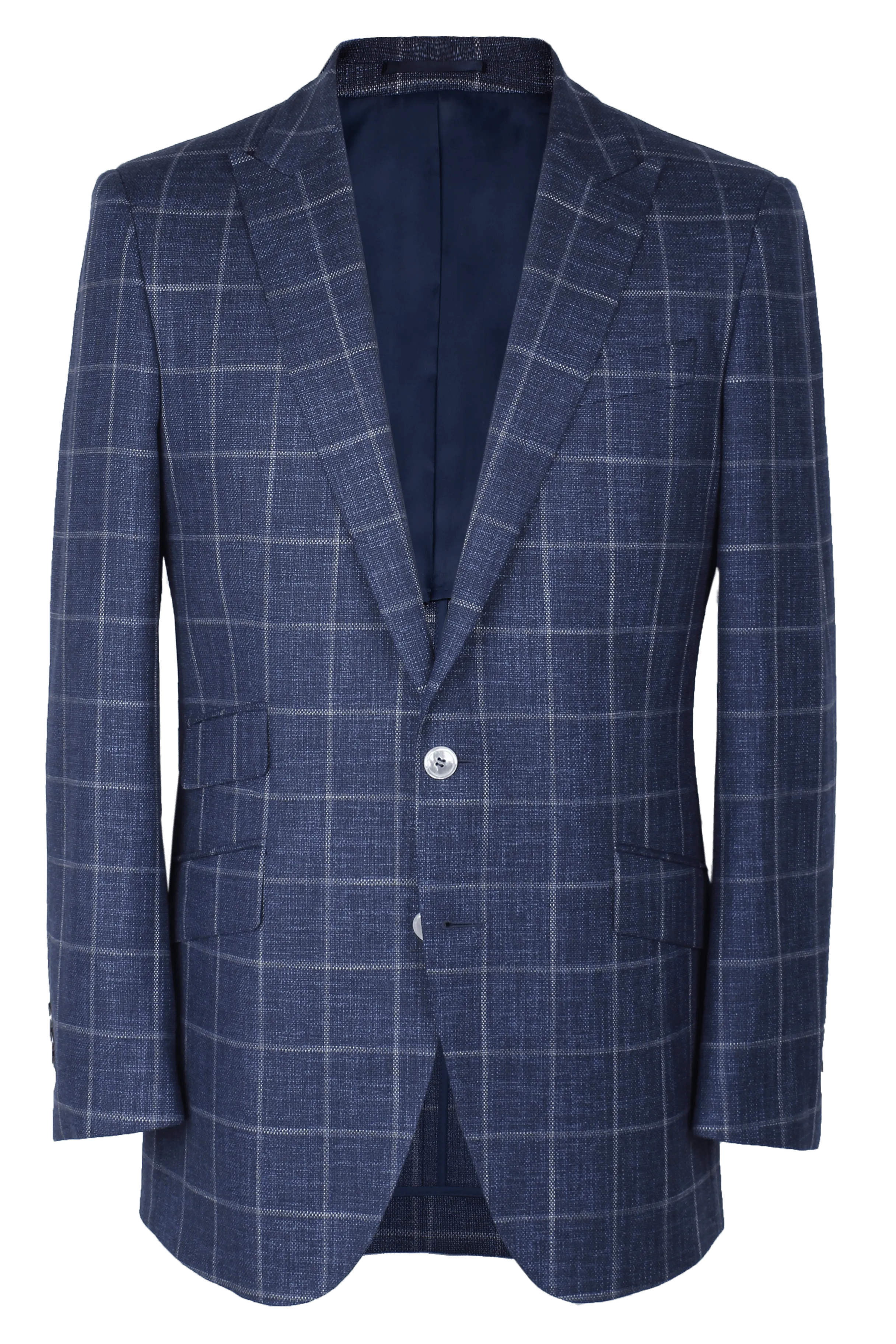 The Arnold Jacket - Marzoni Navy/Chalk Windowpane