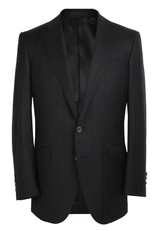 The Byron Jacket - Cavanni Black Herringbone