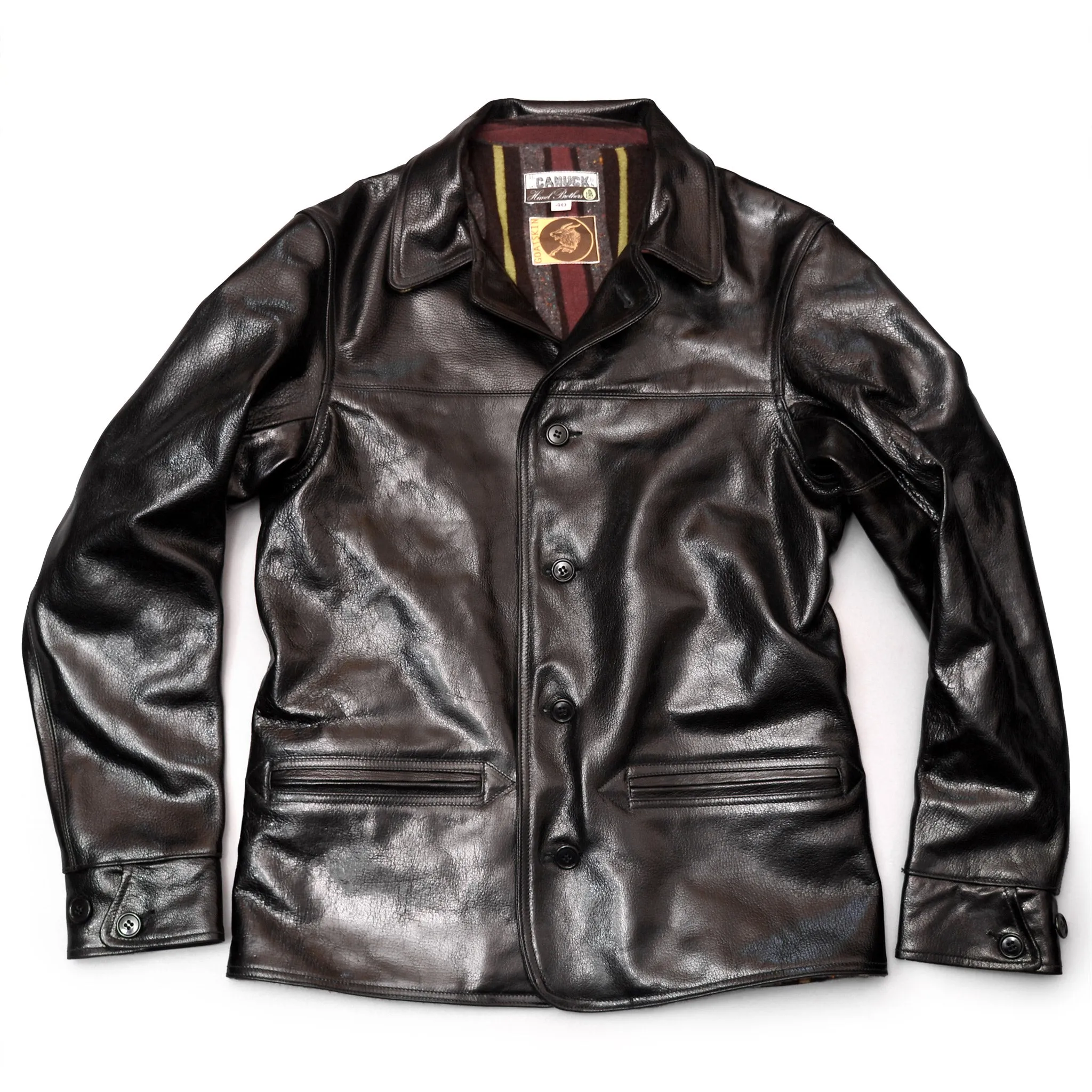 The Canuck - Black Shinki Horsehide Pigment Finish