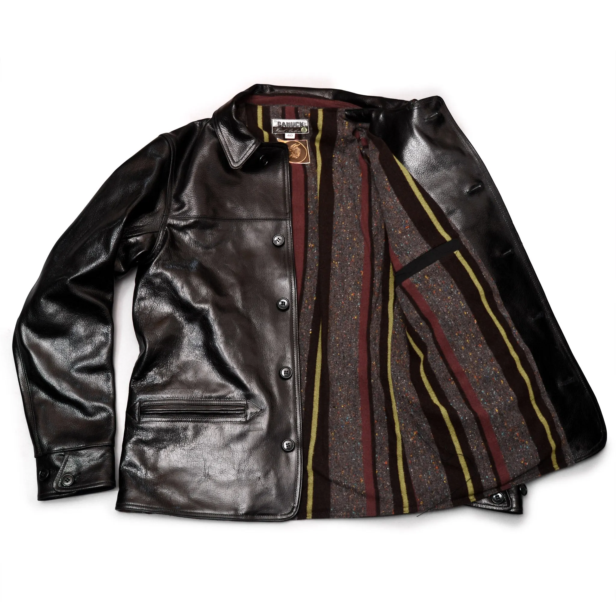 The Canuck - Black Shinki Horsehide Pigment Finish