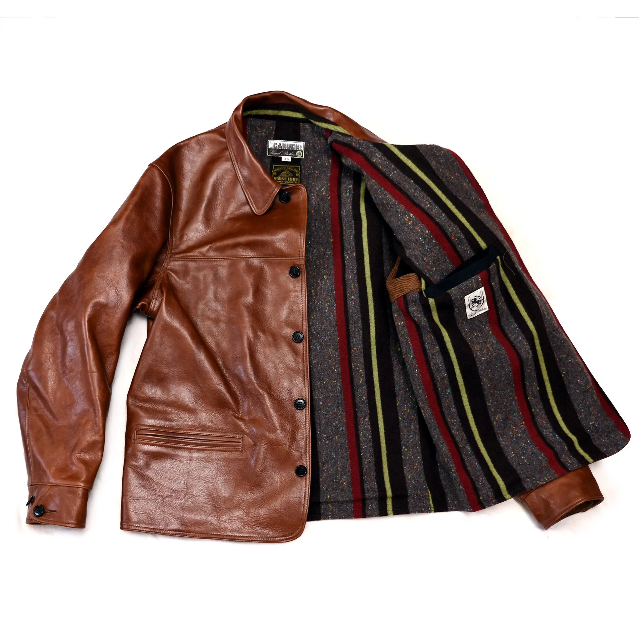 The Canuck - Black Shinki Horsehide Pigment Finish