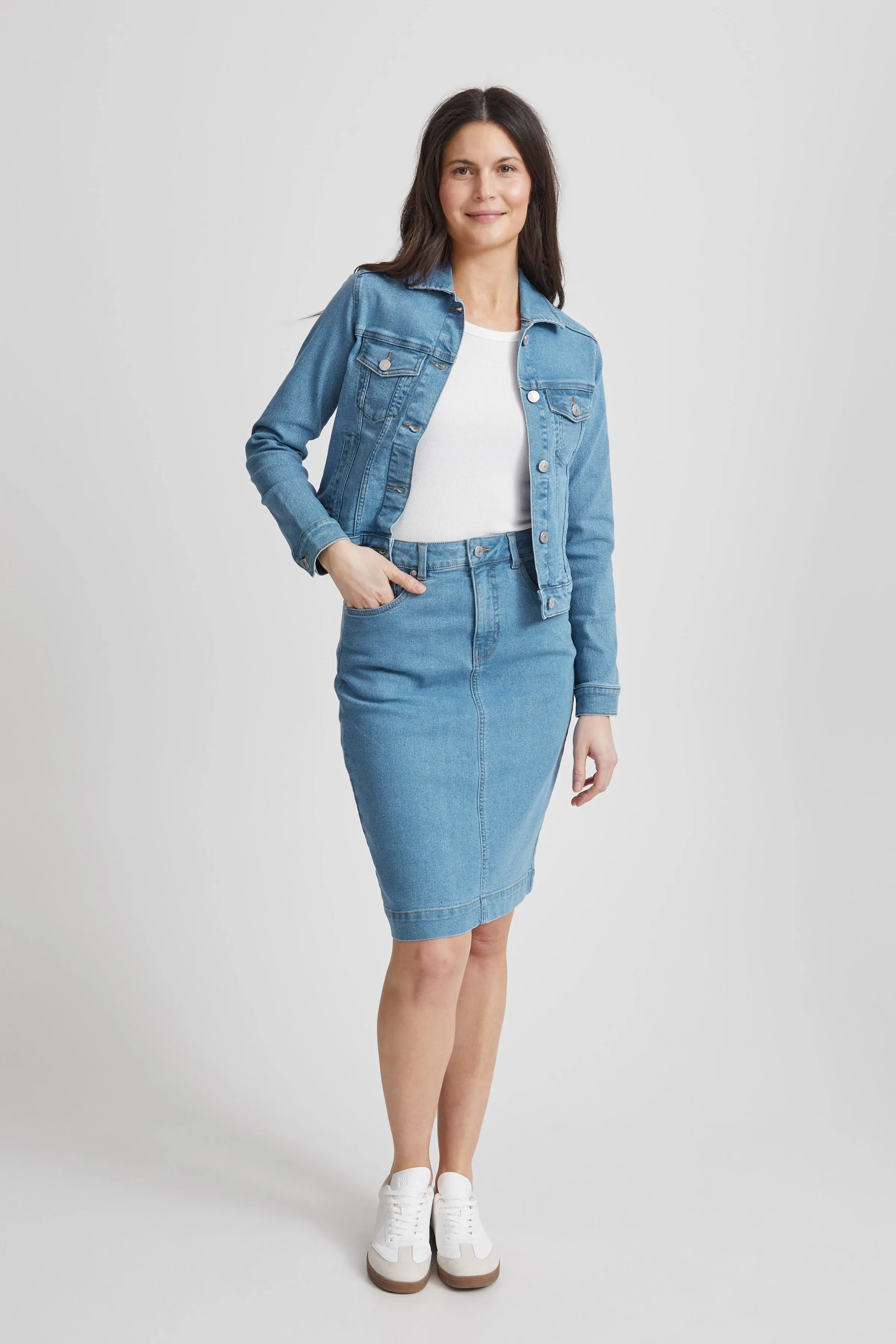 The Denima Jacket | Light Blue Denim