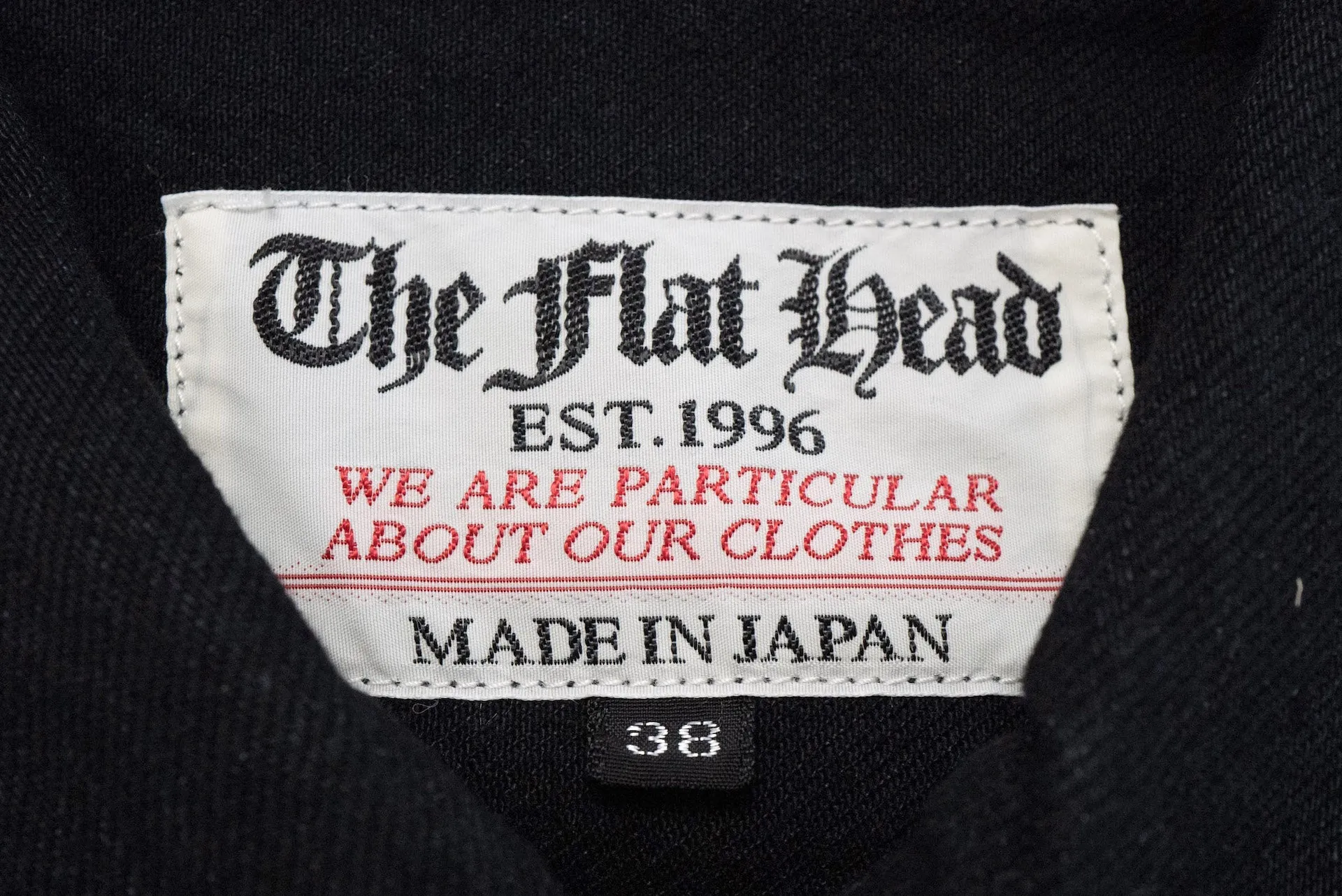 The Flat Head 14.5oz 50s Type 2 Denim Jacket (Black)