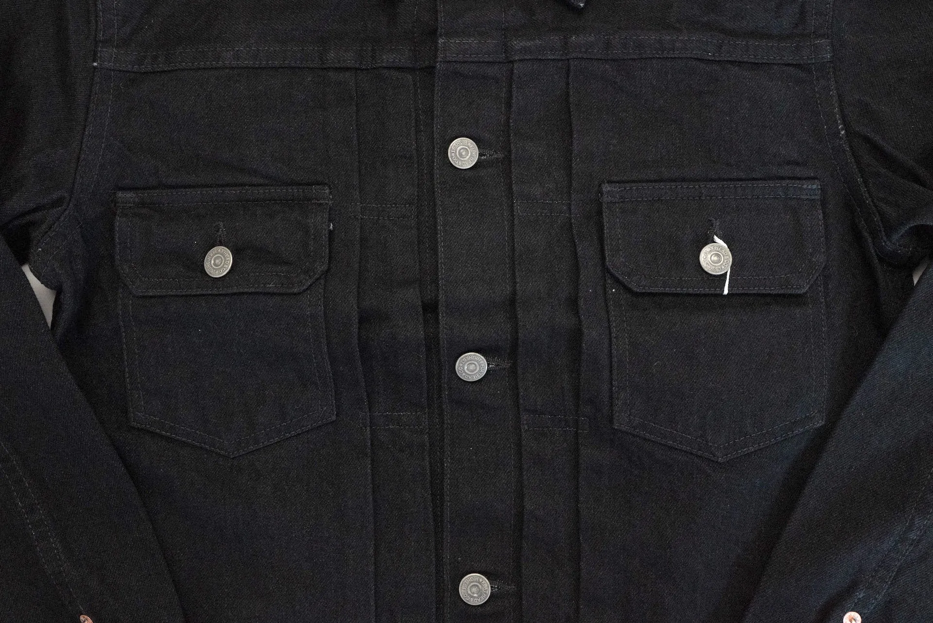 The Flat Head 14.5oz 50s Type 2 Denim Jacket (Black)