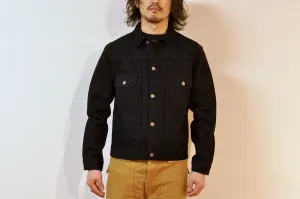 The Flat Head 14.5oz 50s Type 2 Denim Jacket (Black)