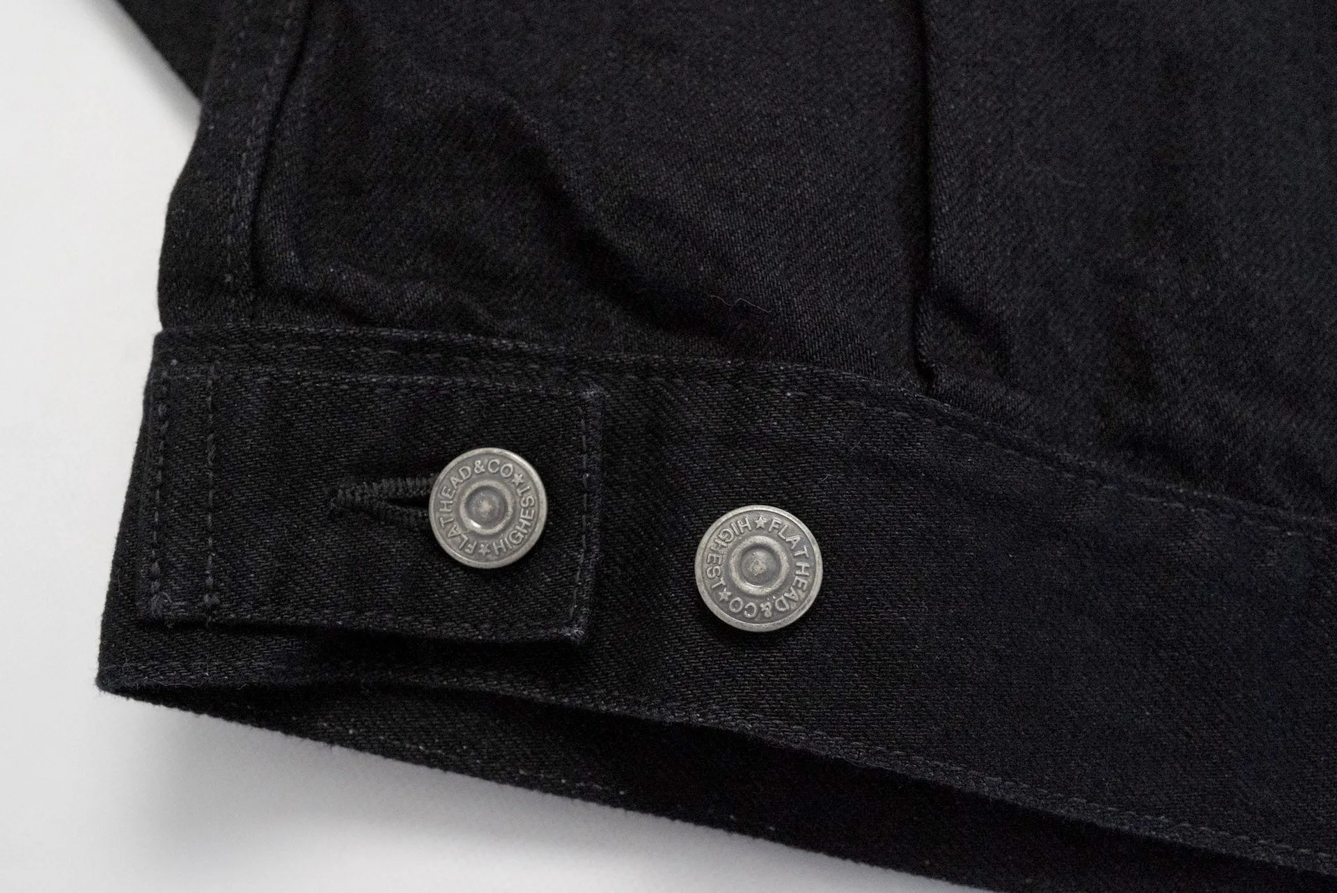The Flat Head 14.5oz 50s Type 2 Denim Jacket (Black)